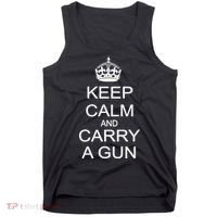 Keep Calm and Carry a Gun Tank Top thumb 0