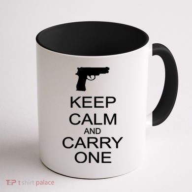 Keep Calm And Carry One Coffee Mug back