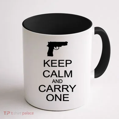 Keep Calm And Carry One Coffee Mug back