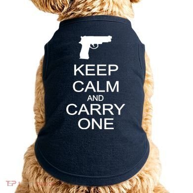 Keep Calm And Carry One Doggie Tank