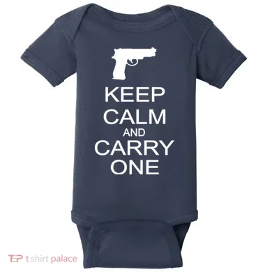 Keep Calm And Carry One Baby Bodysuit
