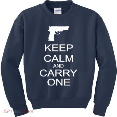 Keep Calm And Carry One Kids Sweatshirt