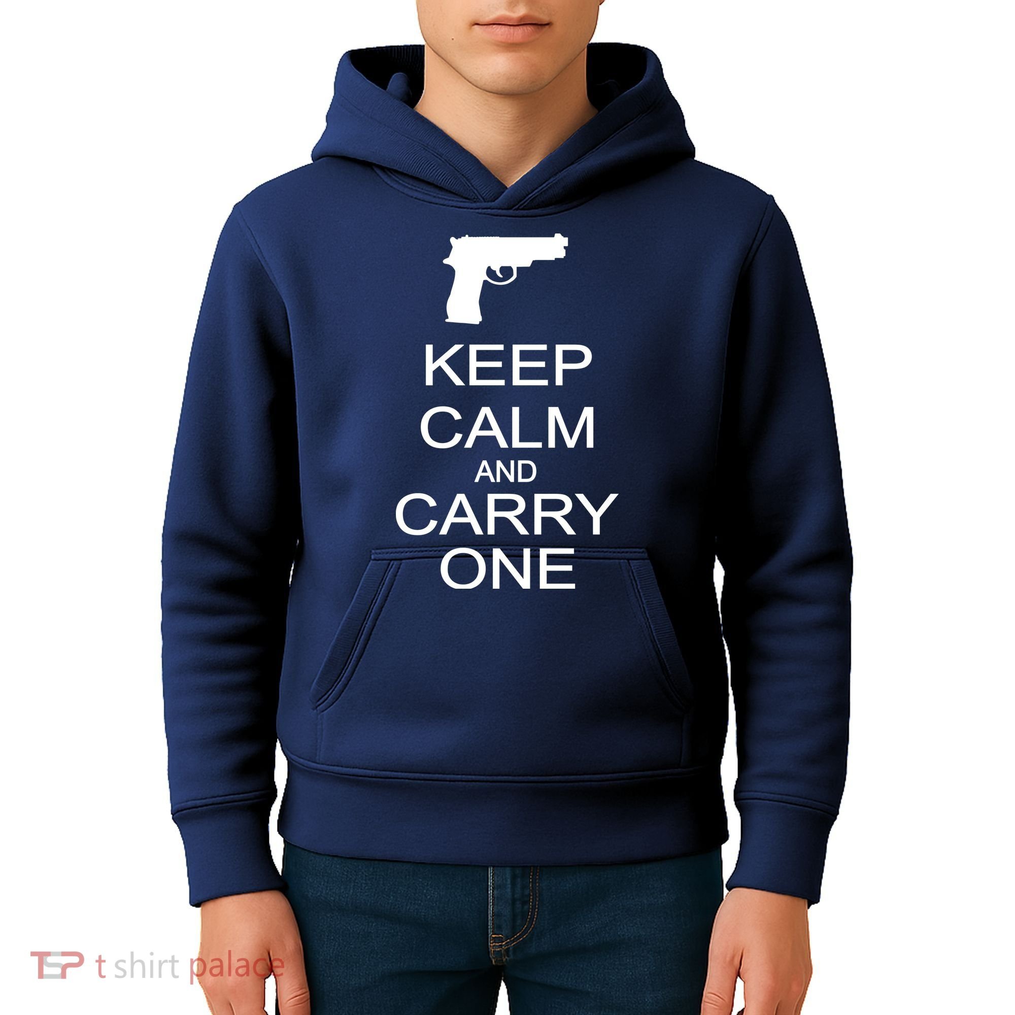 Keep Calm And Carry One Kids Hoodie