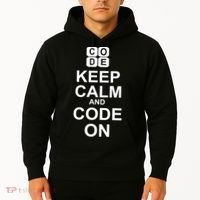 Keep Calm and Code On Hoodie thumb 2