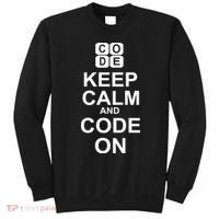 Keep Calm and Code On Sweatshirt thumb 0