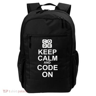 Keep Calm and Code On Backpack