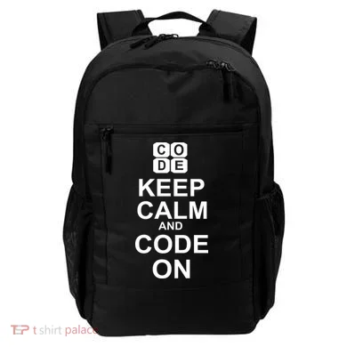 Keep Calm and Code On Backpack