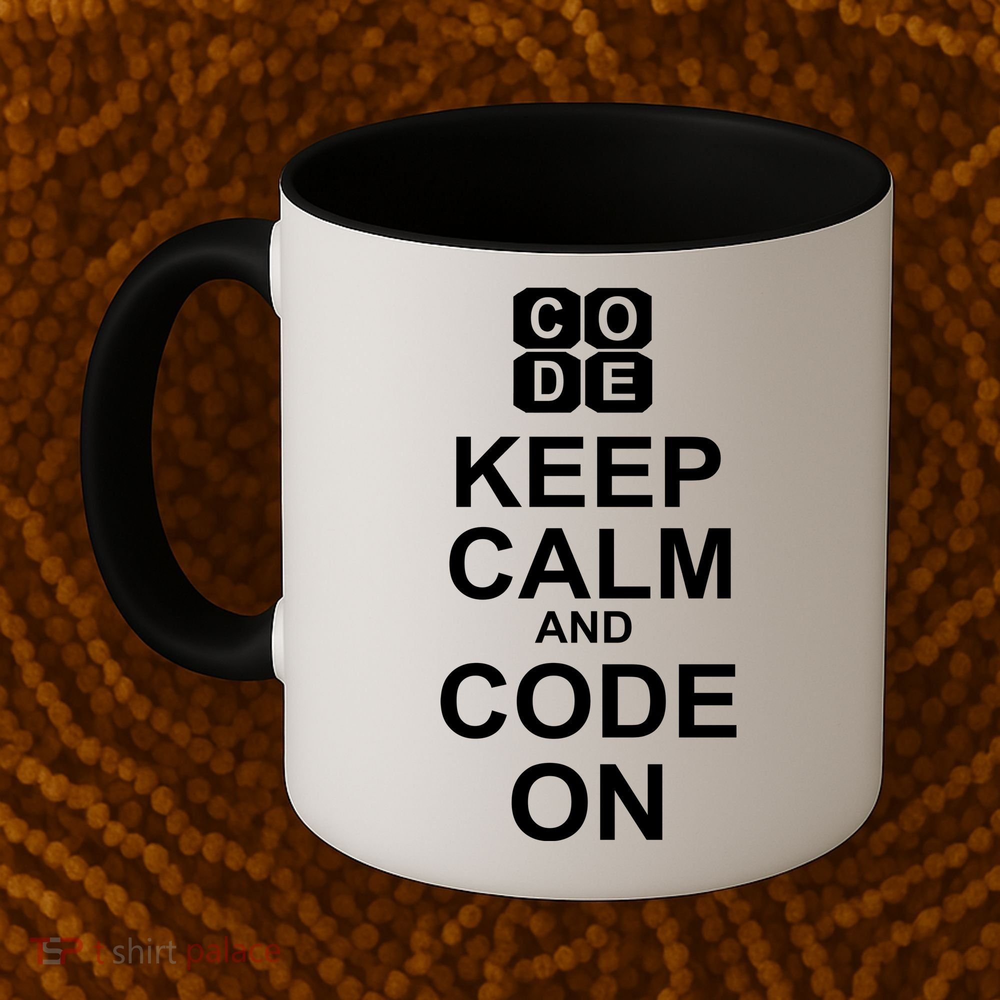 Keep Calm and Code On Coffee Mug