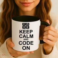 Keep Calm and Code On Coffee Mug thumb 3