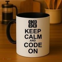 Keep Calm and Code On Coffee Mug thumb 4