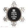 Keep Calm and Code On Ornament