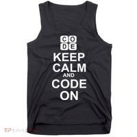 Keep Calm and Code On Tank Top thumb 0