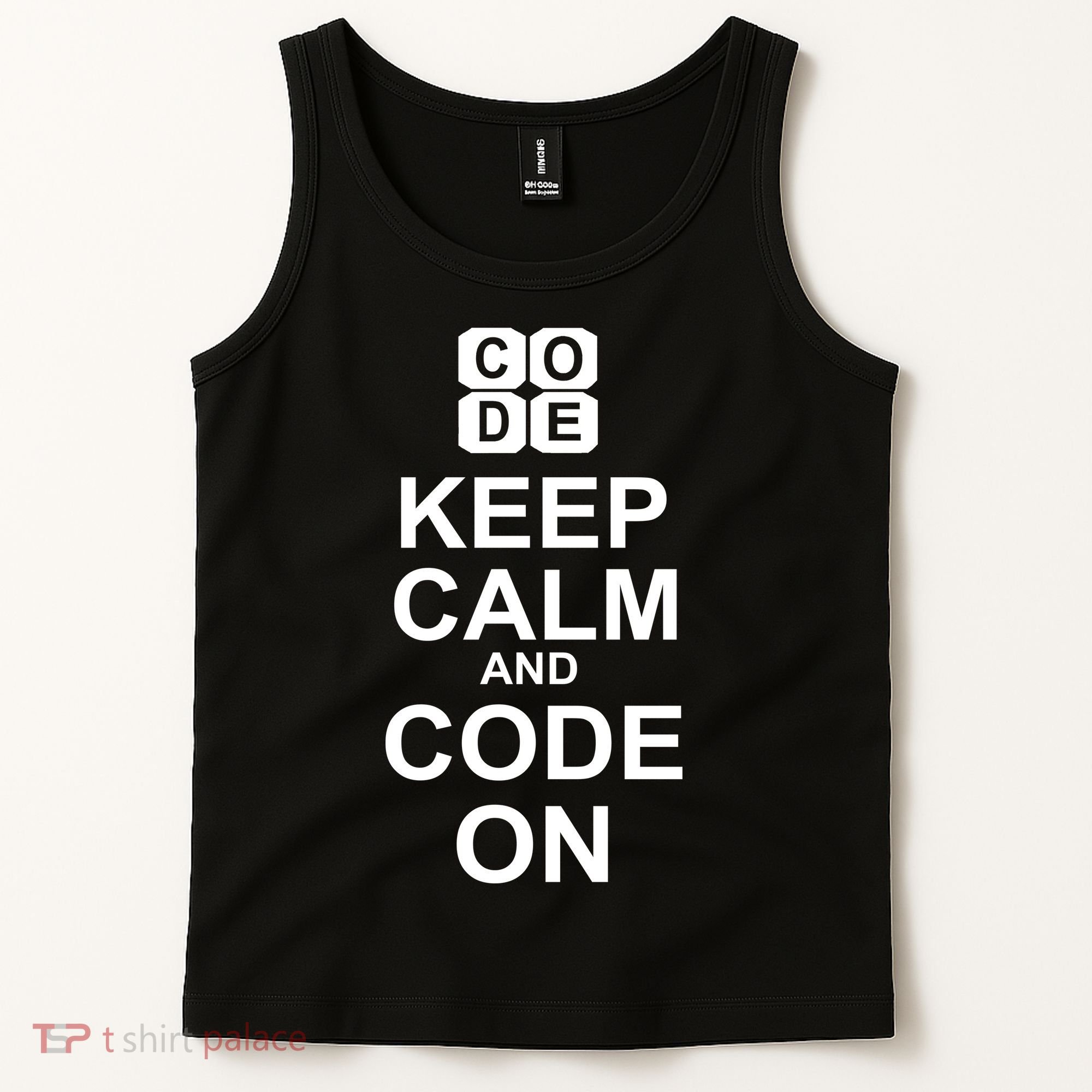 Keep Calm and Code On Tank Top
