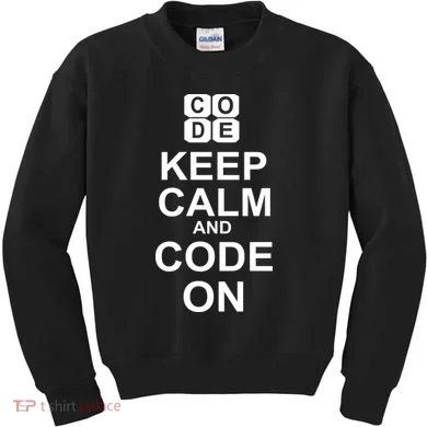 Keep Calm and Code On Kids Sweatshirt