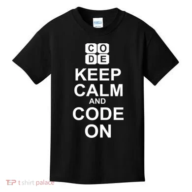Keep Calm and Code On Kids T-Shirt