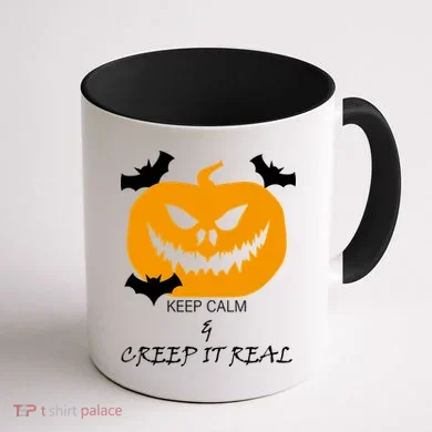 Keep Calm and Creep It Real Coffee Mug back