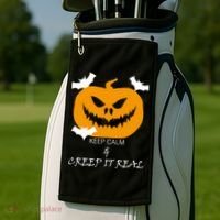 Keep Calm and Creep It Real Golf Towel thumb 2