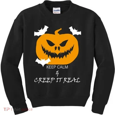 Keep Calm and Creep It Real Kids Sweatshirt