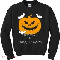Keep Calm and Creep It Real Kids Sweatshirt thumb 0
