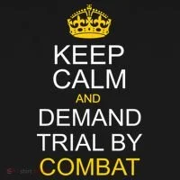 Keep Calm and Demand Trial By Combat Ornament thumb 1