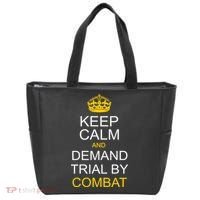Keep Calm and Demand Trial By Combat Tote Bag thumb 0