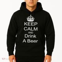 Keep Calm and Drink Beer Hoodie thumb 2