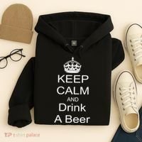 Keep Calm and Drink Beer Hoodie thumb 4