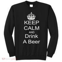 Keep Calm and Drink Beer Sweatshirt thumb 0