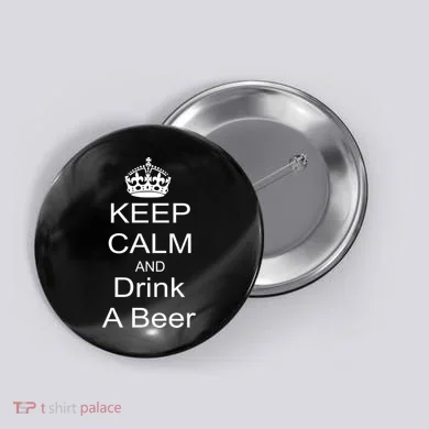 Keep Calm and Drink Beer Button