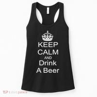 Keep Calm and Drink Beer Women's Tank Top thumb 0