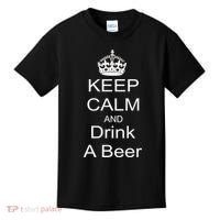 Keep Calm and Drink Beer Kids T-Shirt thumb 0