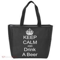 Keep Calm and Drink Beer Tote Bag thumb 0