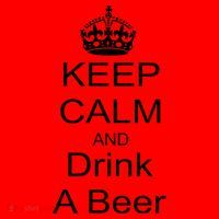 Keep Calm and Drink Beer Santa Hat thumb 1
