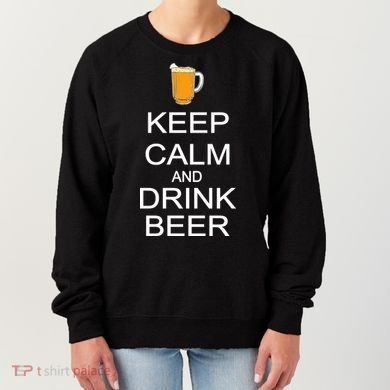 Keep Calm And Drink Beer Pitcher Women's Sweatshirt