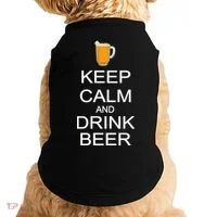 Keep Calm And Drink Beer Pitcher Doggie Tank thumb 0