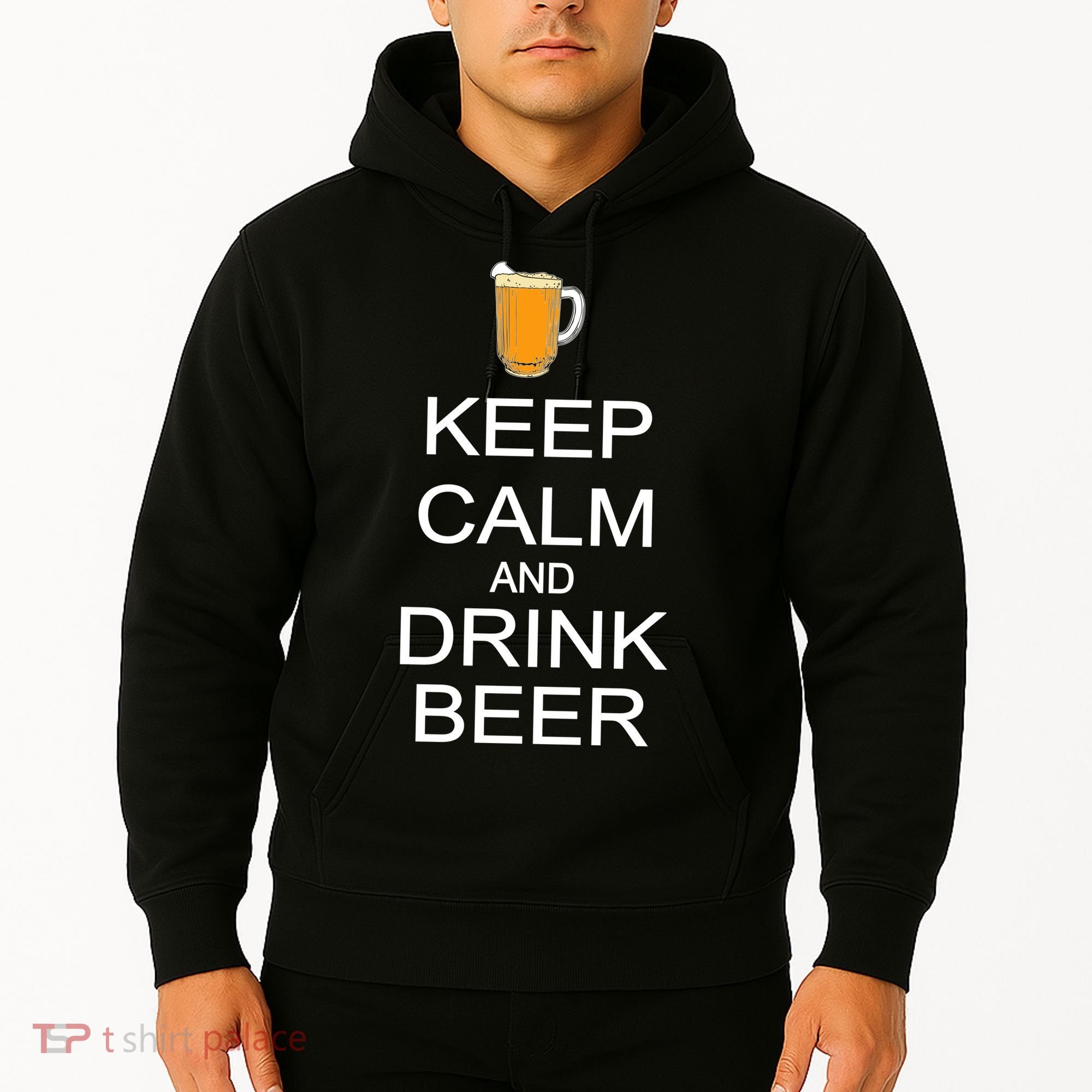 Keep Calm And Drink Beer Pitcher Hoodie