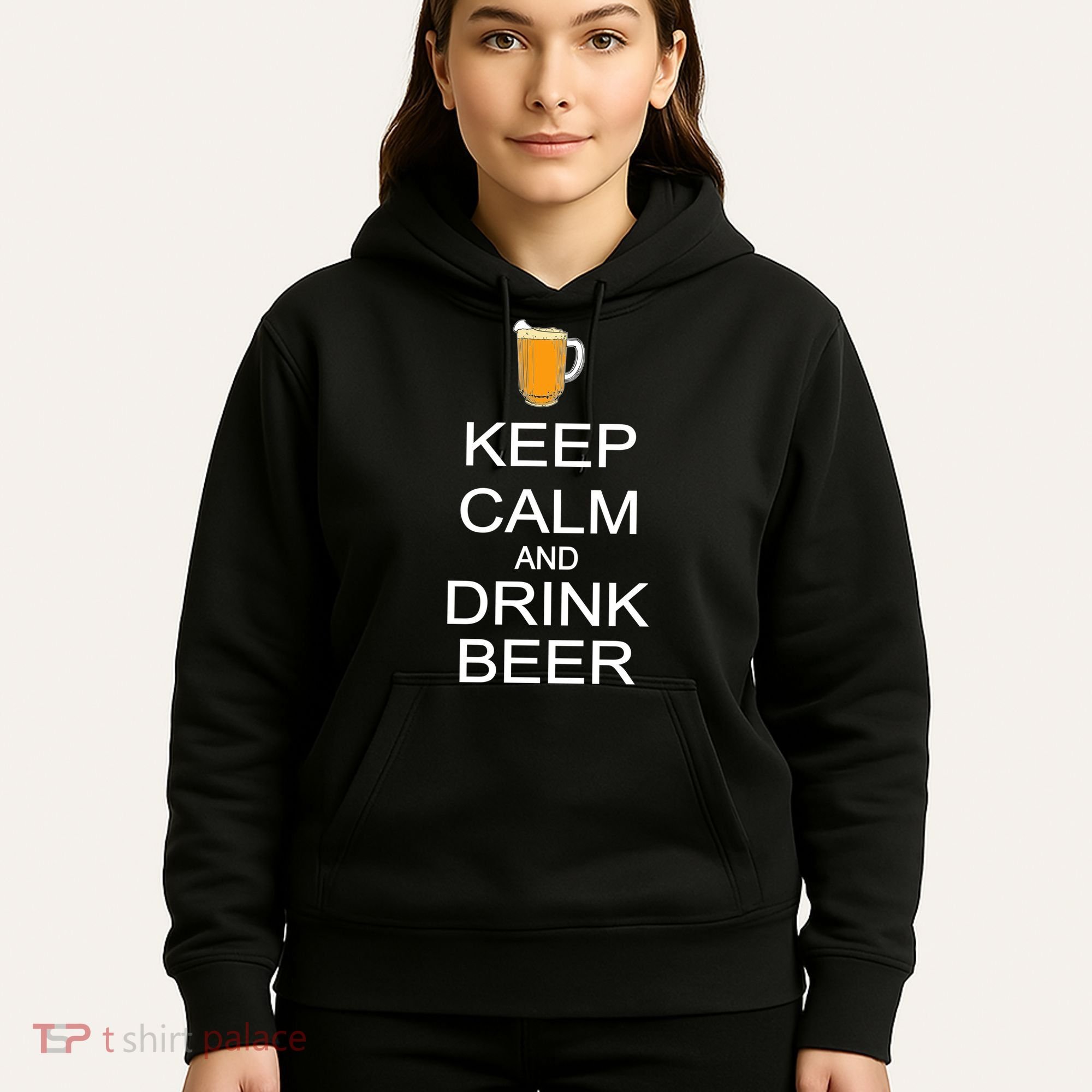Keep Calm And Drink Beer Pitcher Hoodie