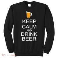 Keep Calm And Drink Beer Pitcher Sweatshirt thumb 0