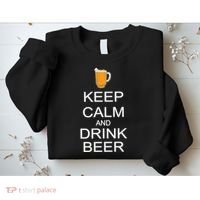 Keep Calm And Drink Beer Pitcher Sweatshirt thumb 2