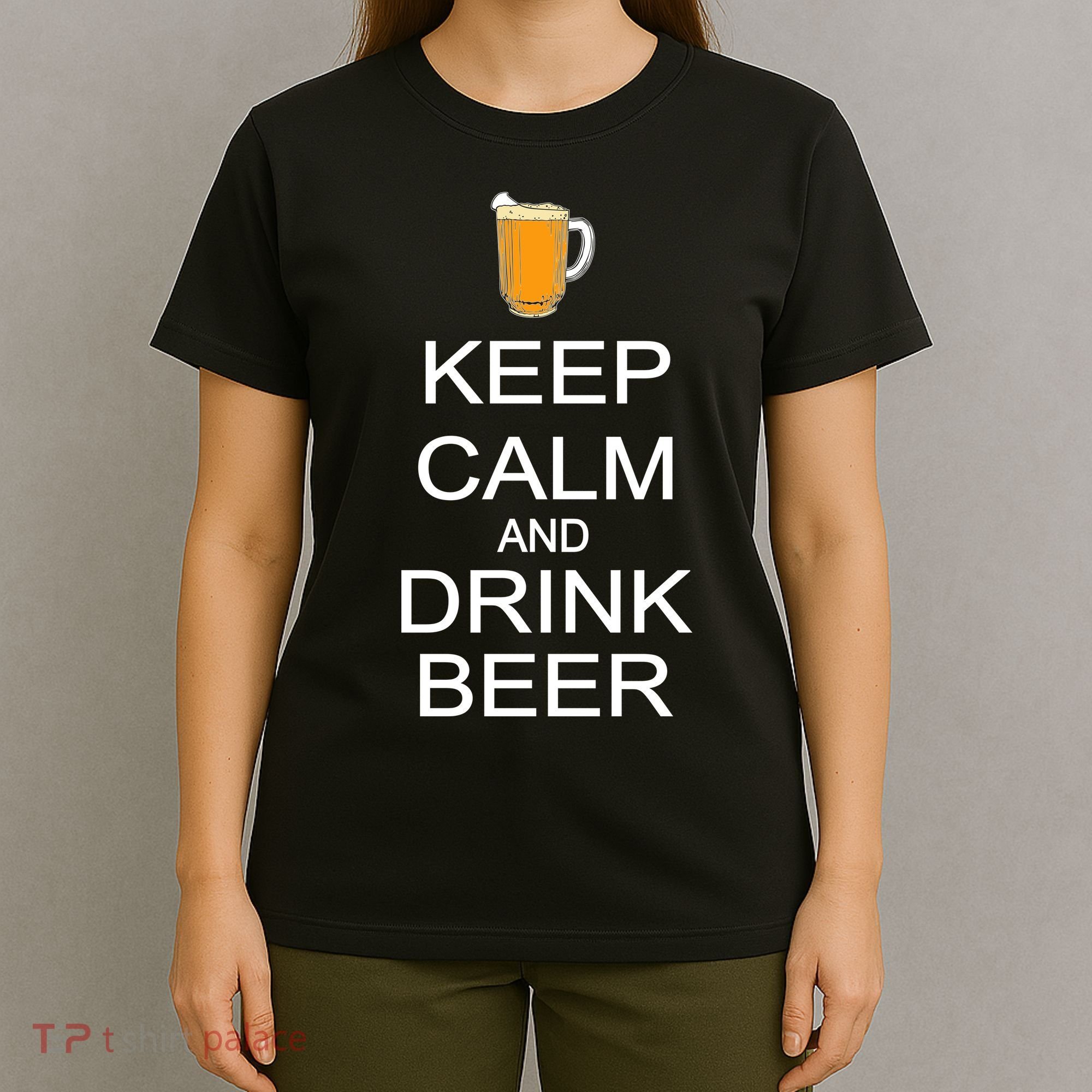 Keep Calm And Drink Beer Pitcher T-Shirt