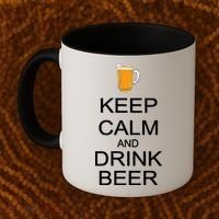 Keep Calm And Drink Beer Pitcher Coffee Mug thumb 2