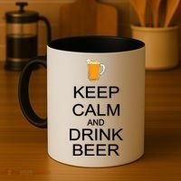 Keep Calm And Drink Beer Pitcher Coffee Mug thumb 4