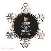 Keep Calm And Drink Beer Pitcher Ornament thumb 0