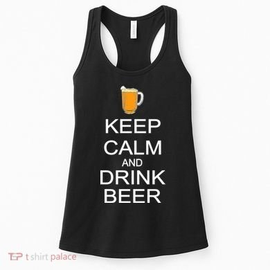 Keep Calm And Drink Beer Pitcher Women's Tank Top