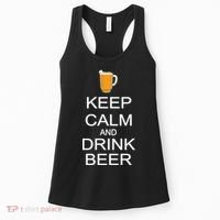 Keep Calm And Drink Beer Pitcher Women's Tank Top thumb 0