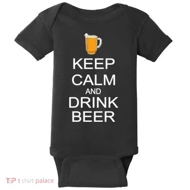 Keep Calm And Drink Beer Pitcher Baby Bodysuit