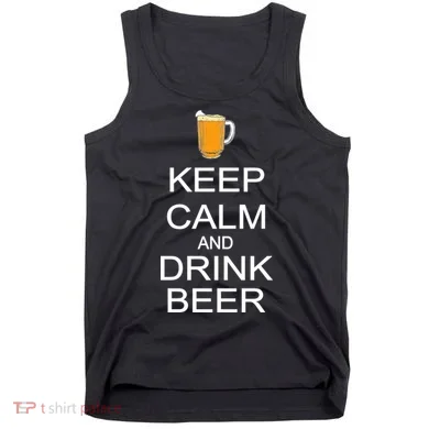 Keep Calm And Drink Beer Pitcher Tank Top