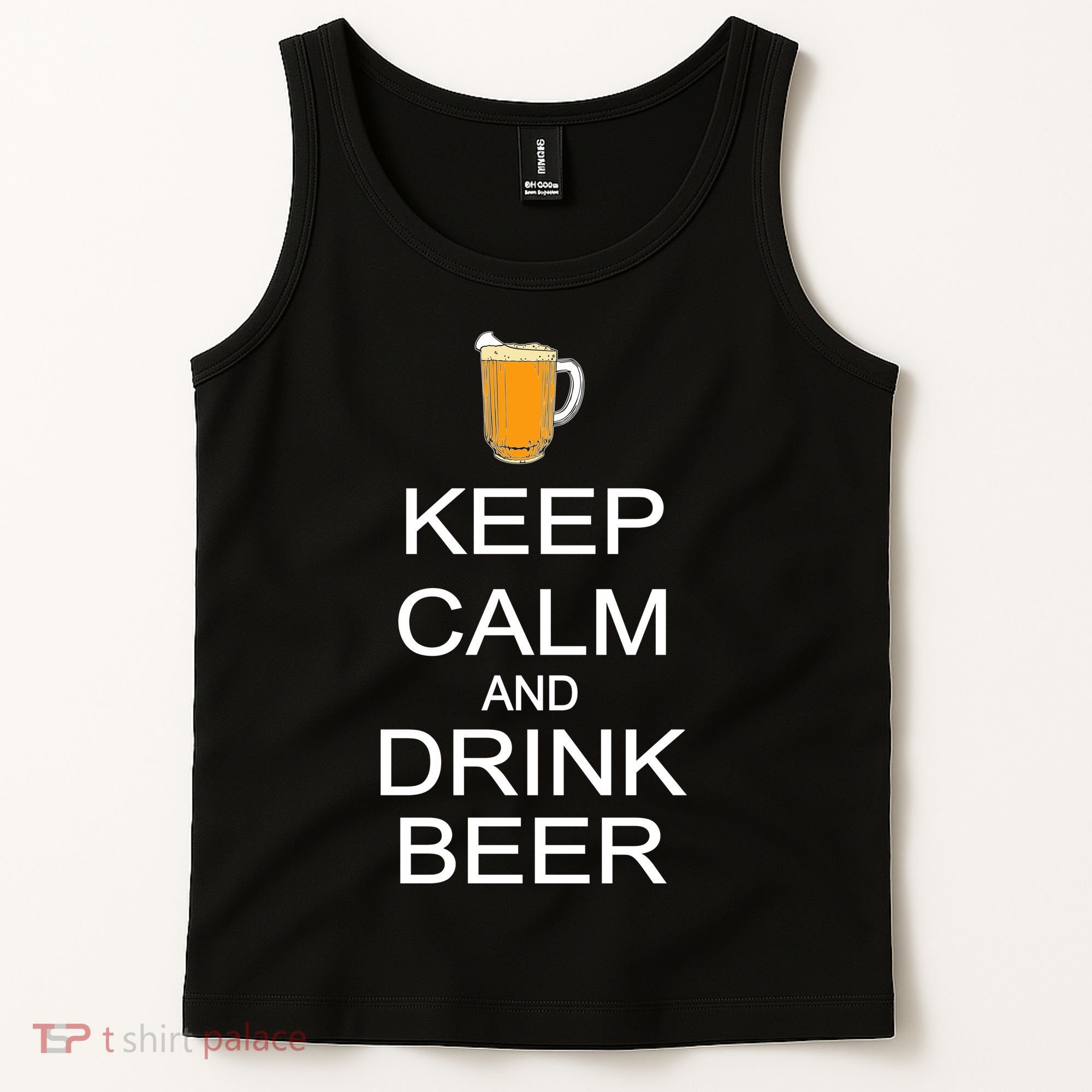 Keep Calm And Drink Beer Pitcher Tank Top