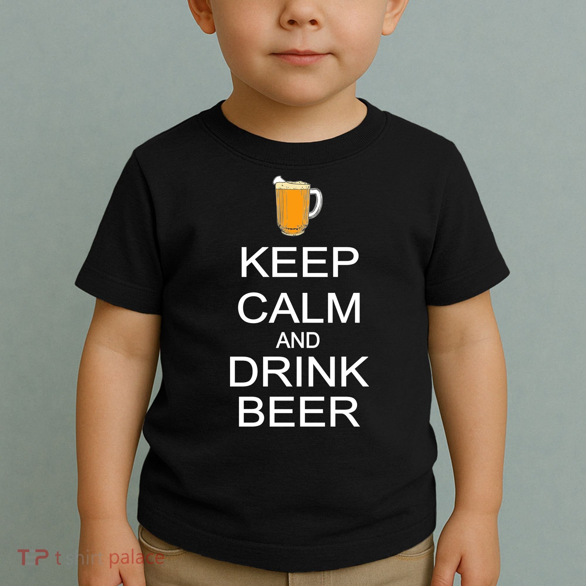 Keep Calm And Drink Beer Pitcher Toddler T-Shirt