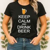 Keep Calm And Drink Beer Pitcher Women's T-Shirt thumb 2